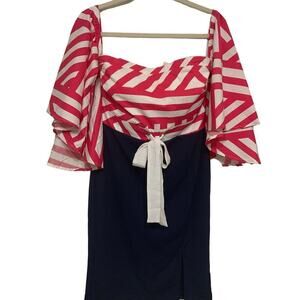 Venus Women’s Dress Off Shoulder Size 10 Flirty Bell Sleeves